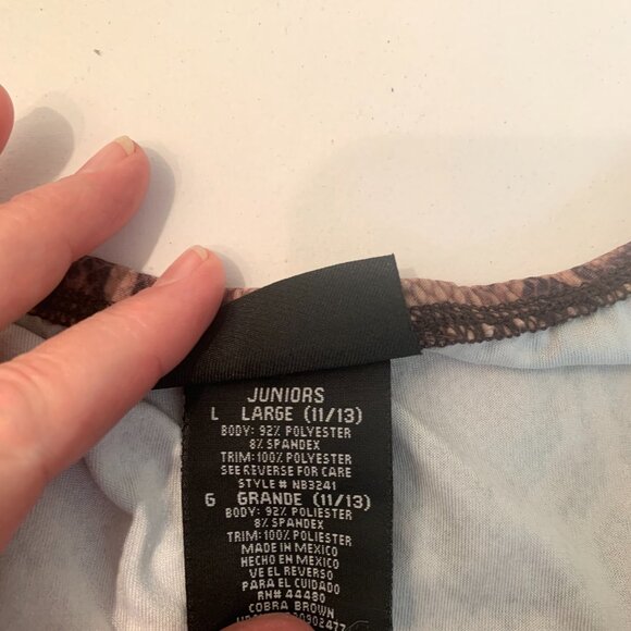 No Boundaries animal print halter dress size L juniors - Picture 9 of 9